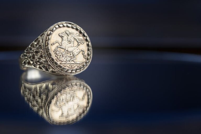 Jolie photo d'une bague en gros plan