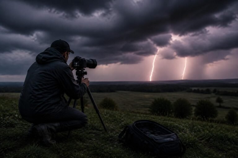 découvrez comment photographier un orage en toute sécurité en utilisant le matériel adapté et les réglages optimaux pour capturer des images impressionnantes.