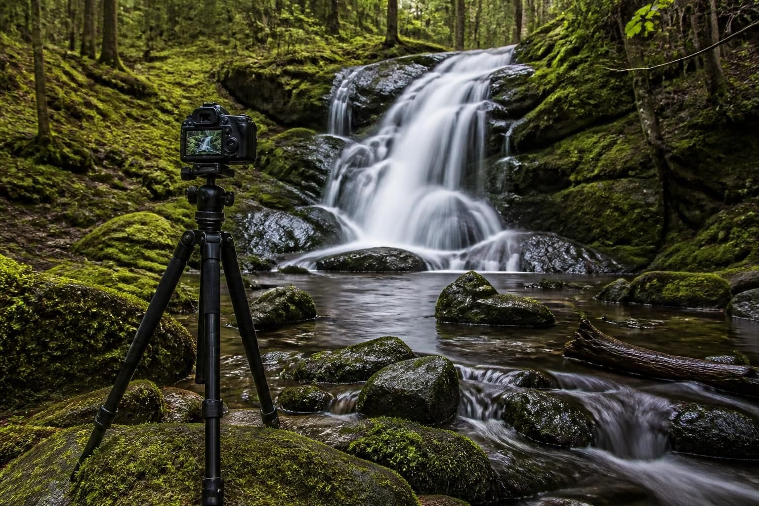 apprenez à photographier une cascade en maîtrisant l'utilisation du filtre nd, la technique de la vitesse lente et les règles de composition pour des clichés époustouflants.